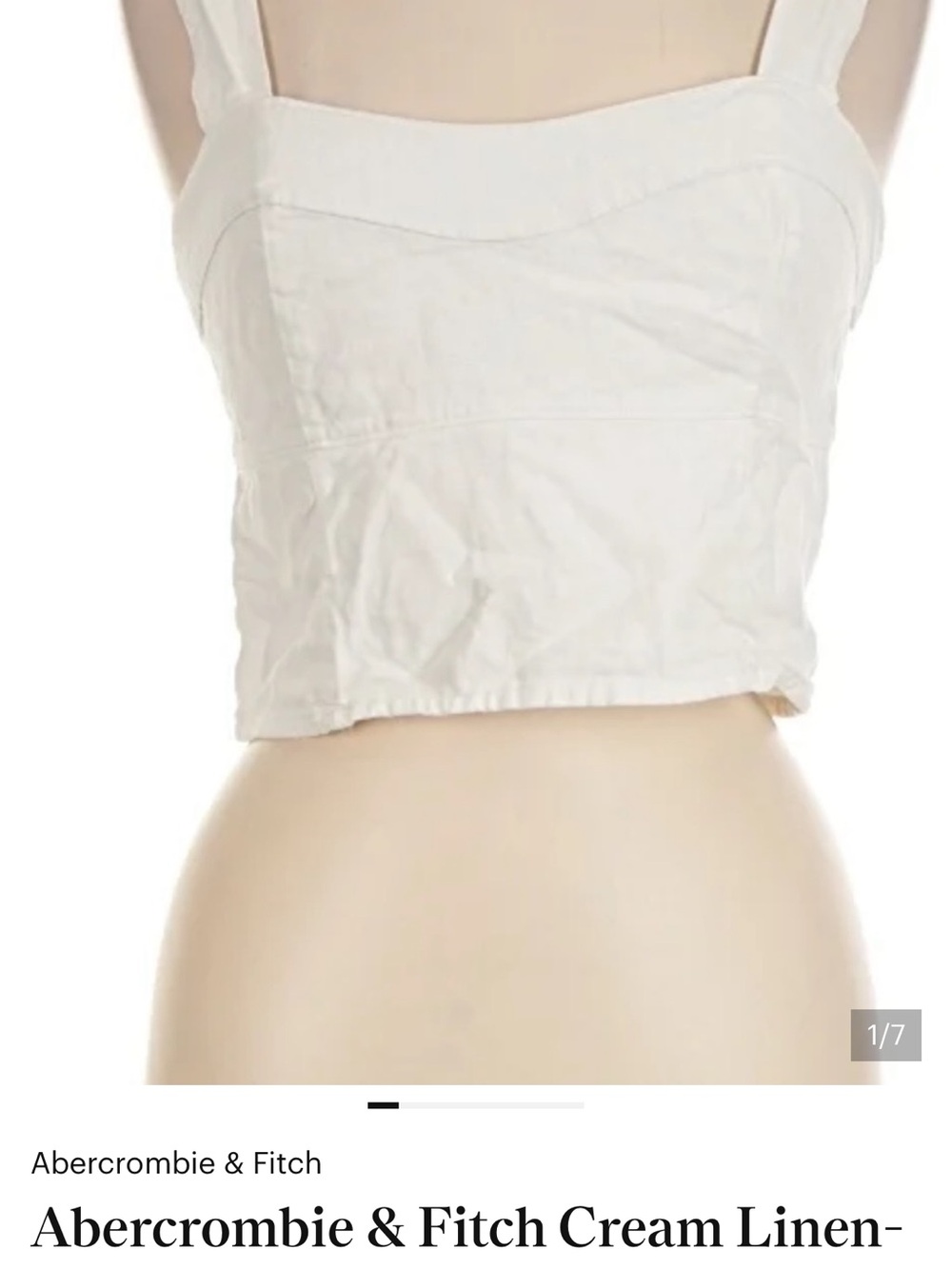 White Women's Tank Top -Abercrombie